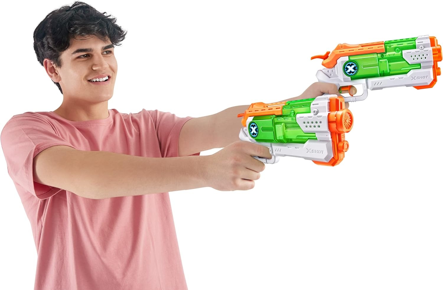 image:imageXSHOT Nano Fast Fill 2 Pack Micro FastFill 2 Pack by ZURU Refresh Watergun X Shot Water Toys 4 Blasters Total Fills with Water in just 1 SecondWater Blaster