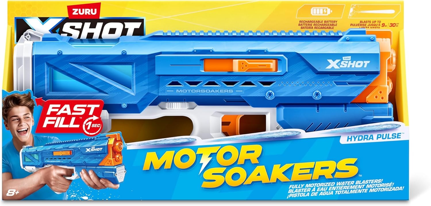 image:imageXSHOT Water Motor Soaker Hydra Pulse Fast Fill Rechargable Motorized Water Blaster for Kids amp Adults