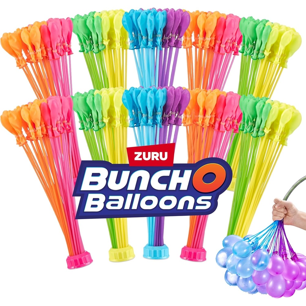 image:imageOriginal Bunch O Balloons Tropical Party 330 RapidFilling SelfSealing Water Balloons Amazon Exclusive 10 count pack of 1 by ZURU Water Balloon for the Whole Family Kids Teens and AdultsTropical Color