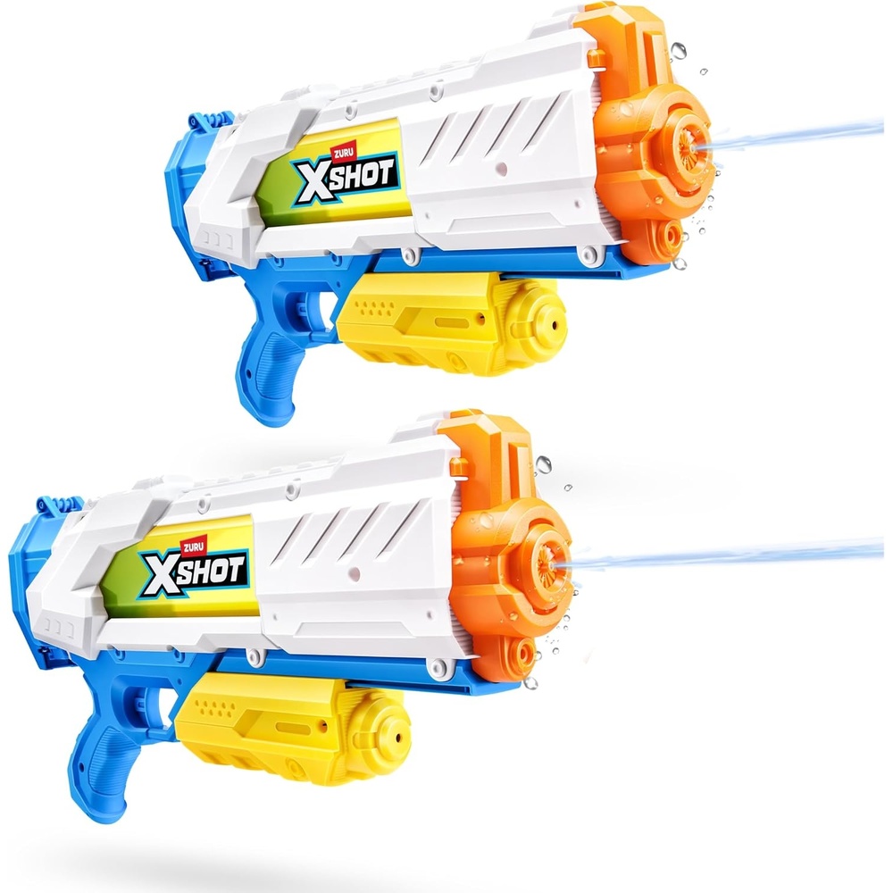 image:imageXSHOT Medium Water Blaster 2 Pack  FastFill Watergun Fills in 1 SecondNew Refresh Fast Fill Medium Water Blaster 2 Pack