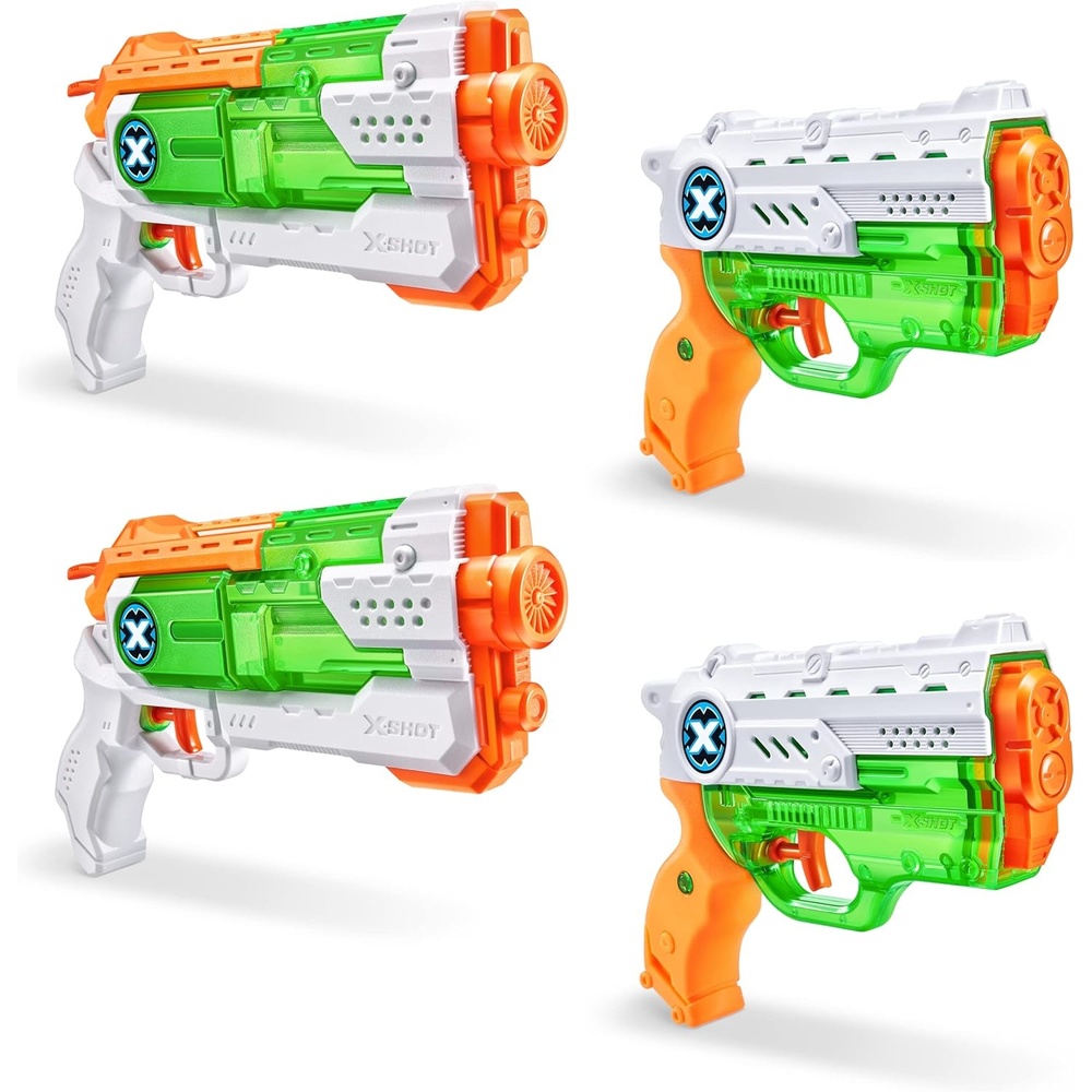 image:imageXSHOT Nano Fast Fill 2 Pack  Micro FastFill 2 Pack by ZURU Refresh Watergun X Shot Water Toys 4 Blasters Total Fills with Water in just 1 SecondWater Blaster