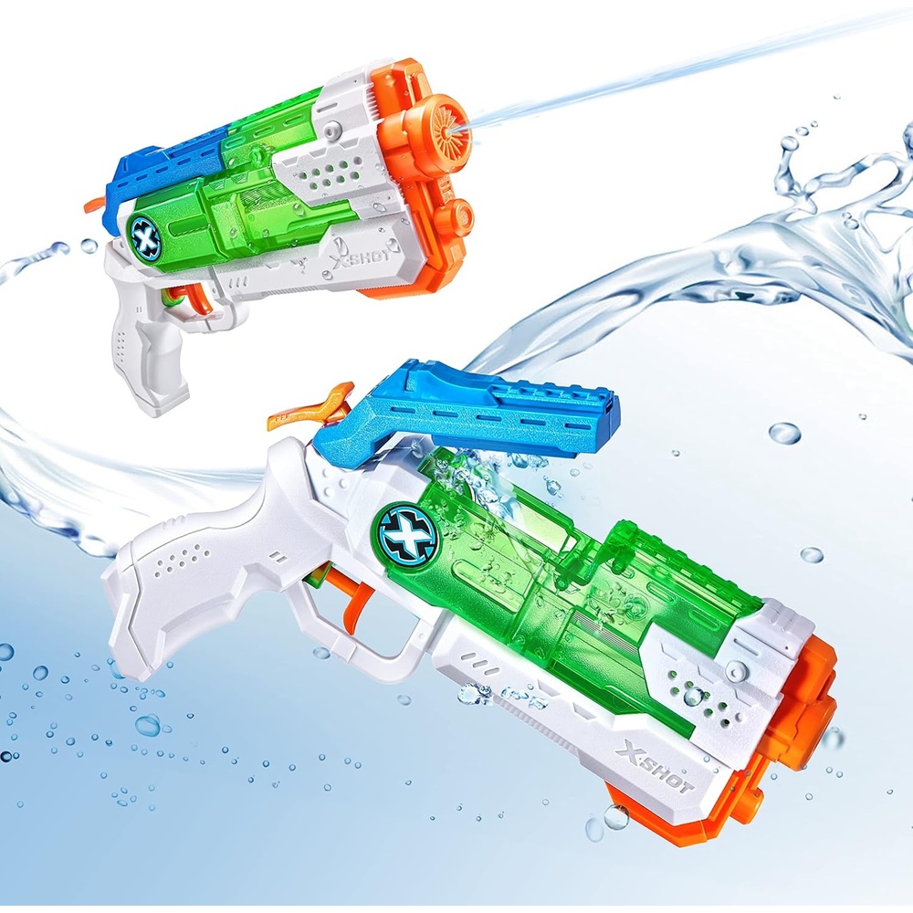 image:imageXSHOT Water Warfare Micro FastFill Water Blaster 2 Pack by ZURU with Struggle Free Packaging Summer Watergun XSHOT Water Toys 2 Blasters Total Fills with Water in just 1 Second 2 Pack