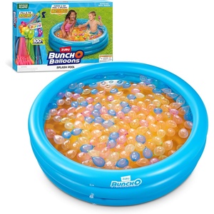 Original Bunch O Balloons Splash Pool with Tropical Party 100+ Rapid-Filling Self Sealing Water Balloons by ZURU, Water Balloon for Family, Kids, Teens and Adults, Summer and Outdoor Toy