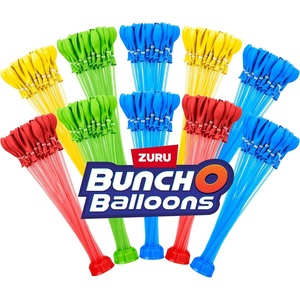 Original Bunch O Balloons Tropical Party 330+ Rapid-Filling Self-Sealing Water Balloons (Amazon Exclusive 10 count, pack of 1) by ZURU Water Balloon for the Whole Family, Kids, Teens and Adults(Multi-Color)