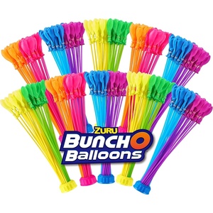 Original Bunch O Balloons Tropical Party 330+ Rapid-Filling Self-Sealing Water Balloons (Amazon Exclusive 10 count, pack of 1) by ZURU Water Balloon for the Whole Family, Kids, Teens and Adults(Neon Colored)
