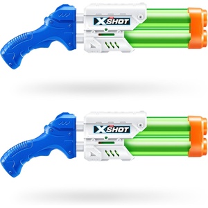 XSHOT Large Dual Stream Water Blaster 2 Pack by ZURU Dual Play Water Toy, Dual Stream Blaster, Big Water Toy for Children, Teen and Adults(Small)