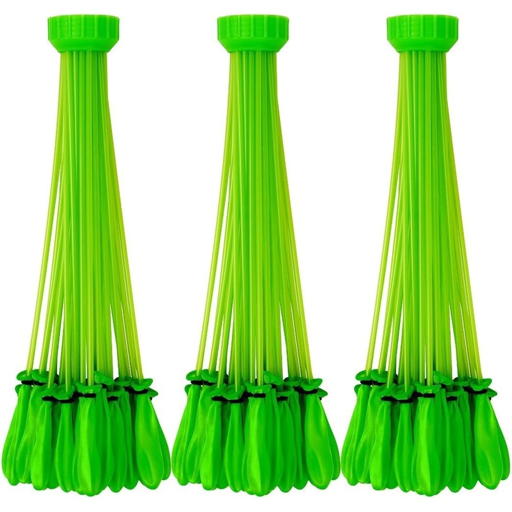 image:imageBunch O Balloons Tropical Party by ZURU 100 RapidFilling SelfSealing Tropical Colored Water Balloons for Outdoor Family Friends Children Summer Fun 3 CountGreen