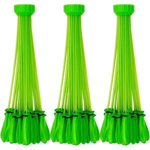 Bunch O Balloons Tropical Party by ZURU, 100+ Rapid-Filling Self-Sealing Tropical Colored Water Balloons for Outdoor Family, Friends, Children Summer Fun (3 Count)(Green)