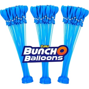 Bunch O Balloons Tropical Party by ZURU, 100+ Rapid-Filling Self-Sealing Tropical Colored Water Balloons for Outdoor Family, Friends, Children Summer Fun (3 Count)(Blue)